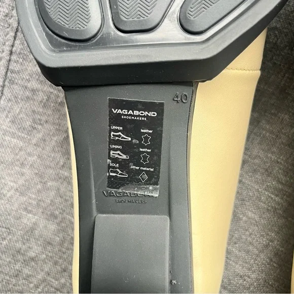 Vagabond Womens Edwina Square Toe Pumps Biscotti Size EU40 US9.5-10 3" Heel - Picture 8 of 8